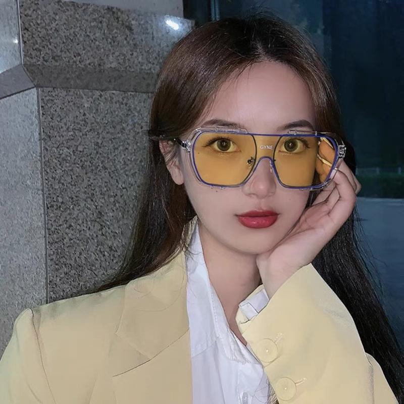 New Big Frame Sunglasses Trendy Unisex Large Glasses for Driving and Fashion