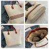 Yogodlns Women's Large Capacity Shoulder Bag Summer Straw Woven Basket Handbag Fashion Female Luxury Designer Beach Bag Shopper Tote Bag