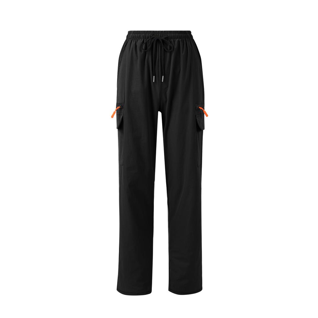 Pantalon Décontracté Ample pour Femme – Pantalon Cargo à Séchage Rapide avec Cordon de Serrage