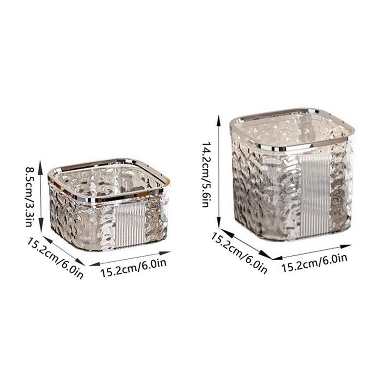 Hair Accessories Organizer Storage Box Clear Acrylic Hair Tie Organizer For Headband Laundry Pods Container Desk Organizer