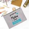 Thank Teacher Print Pencil Case Large Capacity School Stationery Supplies Storage Bags Travel Wash Organizer Gift For Teacher