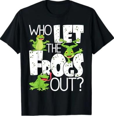 Wer hat die Frösche rausgelassen - Lustiges Amphibienliebhaber Froschbesitzer T-Shirt