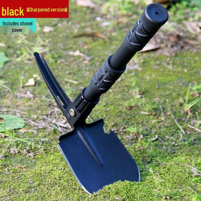 Portable Multifunctional Folding Shovel: Compact German Design for Outdoor, Fishing, Car Use