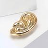 Simple Alloy Smooth Ears Brooch Personalized Creative Men'S And Women'S Suit Coat Corsage Jewelry Pin