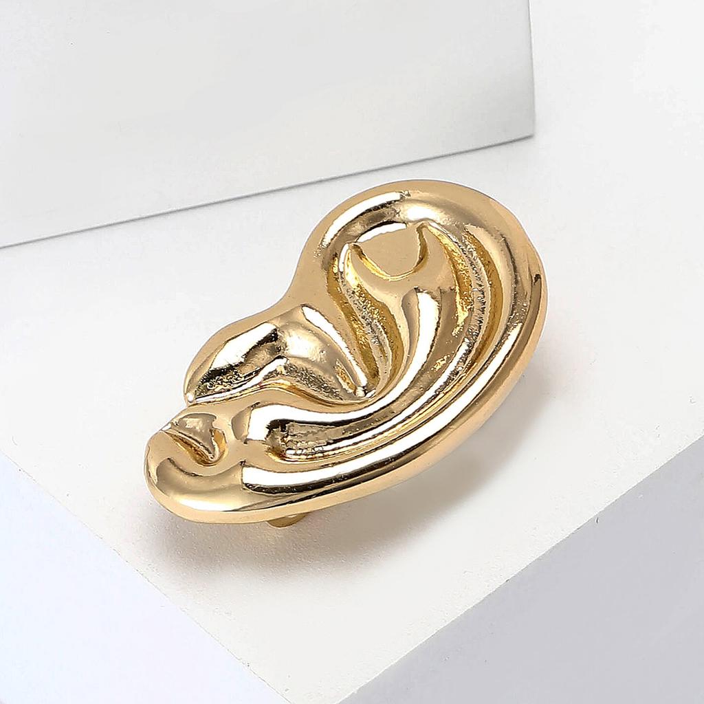 Simple Alloy Smooth Ears Brooch Personalized Creative Men'S And Women'S Suit Coat Corsage Jewelry Pin