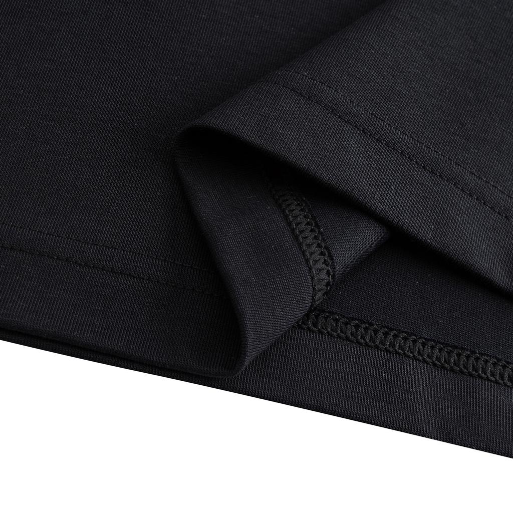 Anta Sports Retro Lifestyle Series Short Sleeve Knitted T-Shirt Summer Tee Men tops Basic-Black 152628107-6