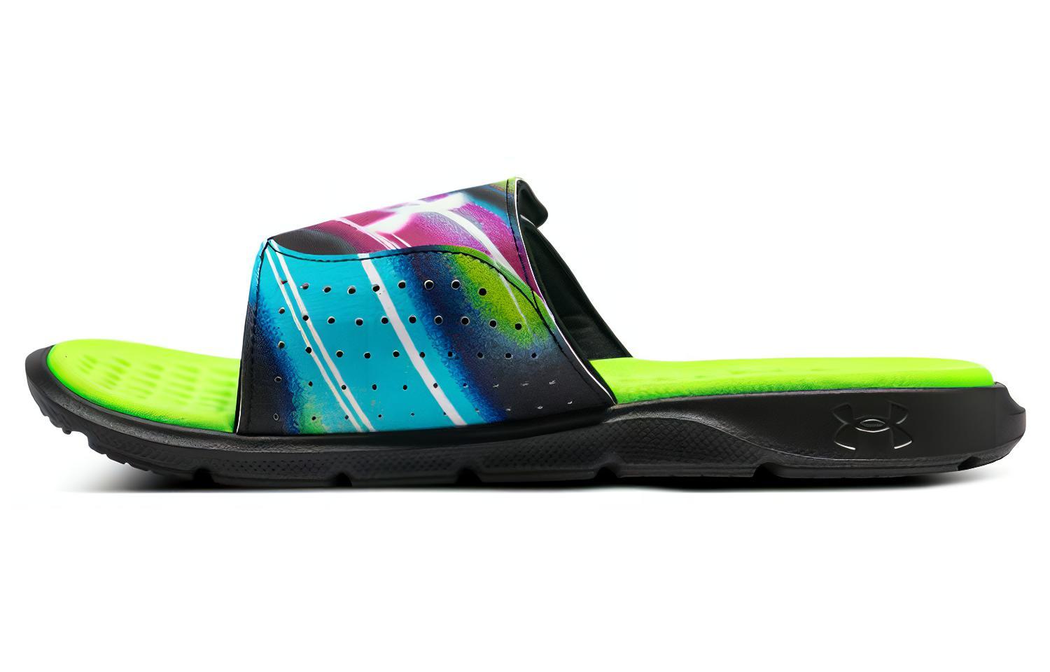 Шлепанцы Under Armour Ignite Pro Graphic Strap Slide Holographic 3026024-002 46