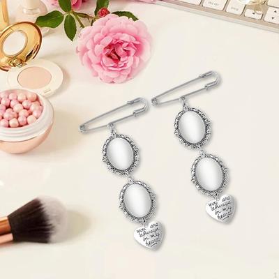 2x Bridal Bouquet Charms Photo for