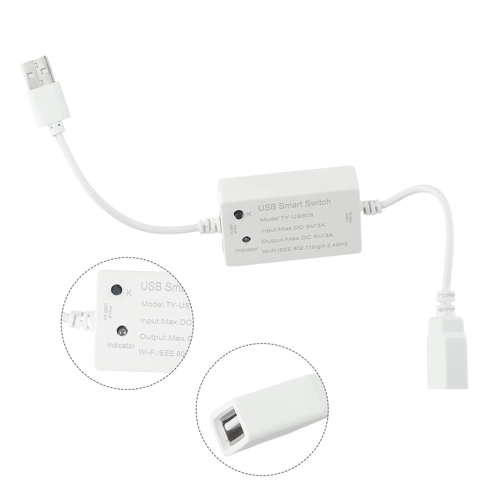 Автоматический выключатель USB Умный переключатель Голосовое управление WIFI Контроллер USB Умный переключатель Для бытовой техники Tuya Дистанционное управление China Mainland