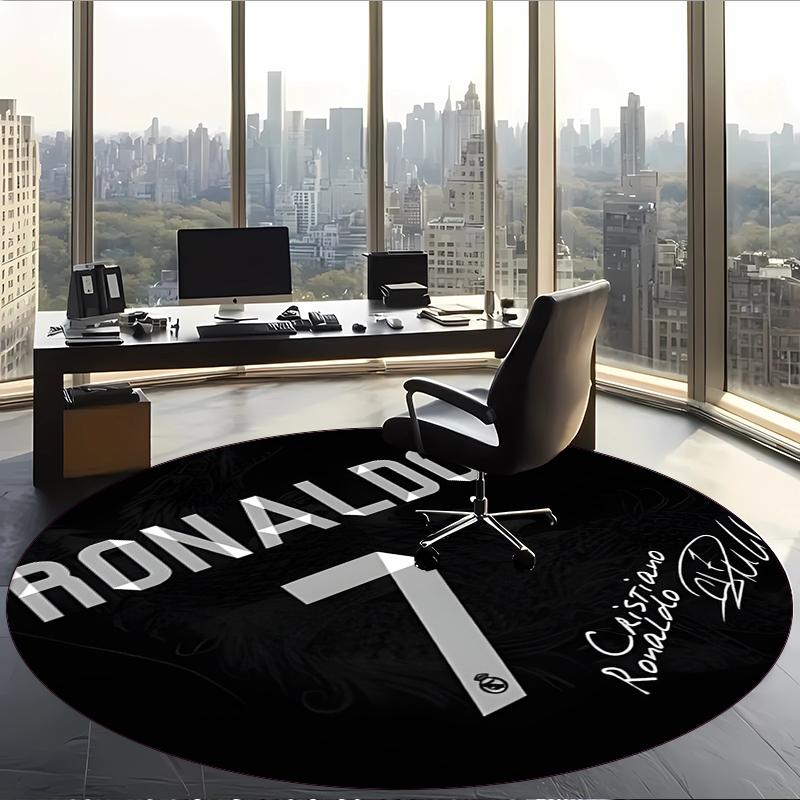 Ronaldo'nun (47) Ofis için Yuvarlak Halı Ofis, Yatak Odası, Oturma Odası ve Ev Alanı için Dekoratif Yer Halısı