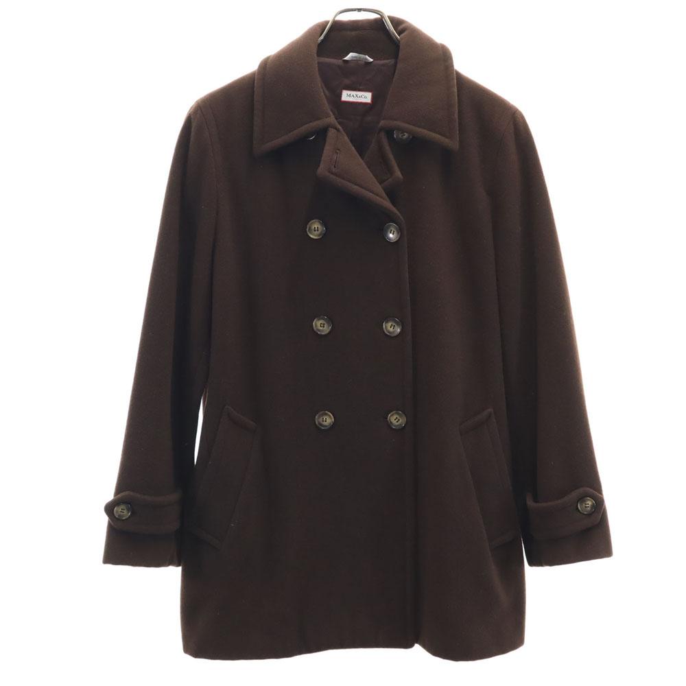MAX&CO Made In Italy Wool Blend Long Coat 42 Brown Women Used