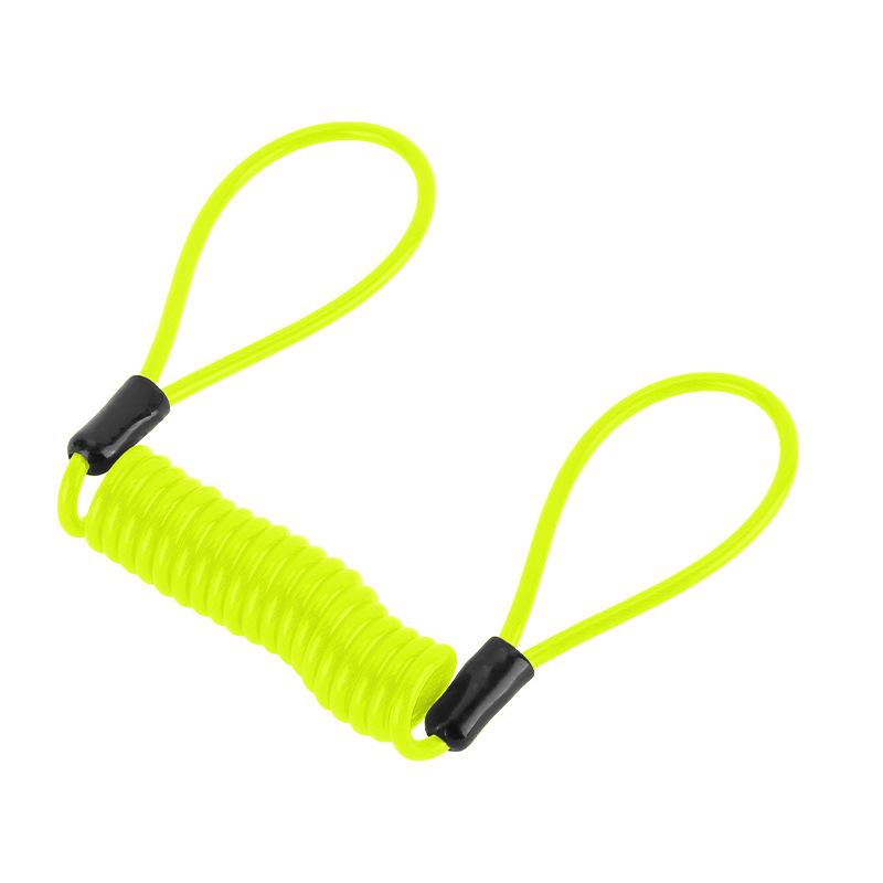 120CM Motorcycle Brake Disc Lock Scooter Reminder Cable Bicycle Spring Rope Bag Anti-Theft Cable Alarm Disc Locks Protection