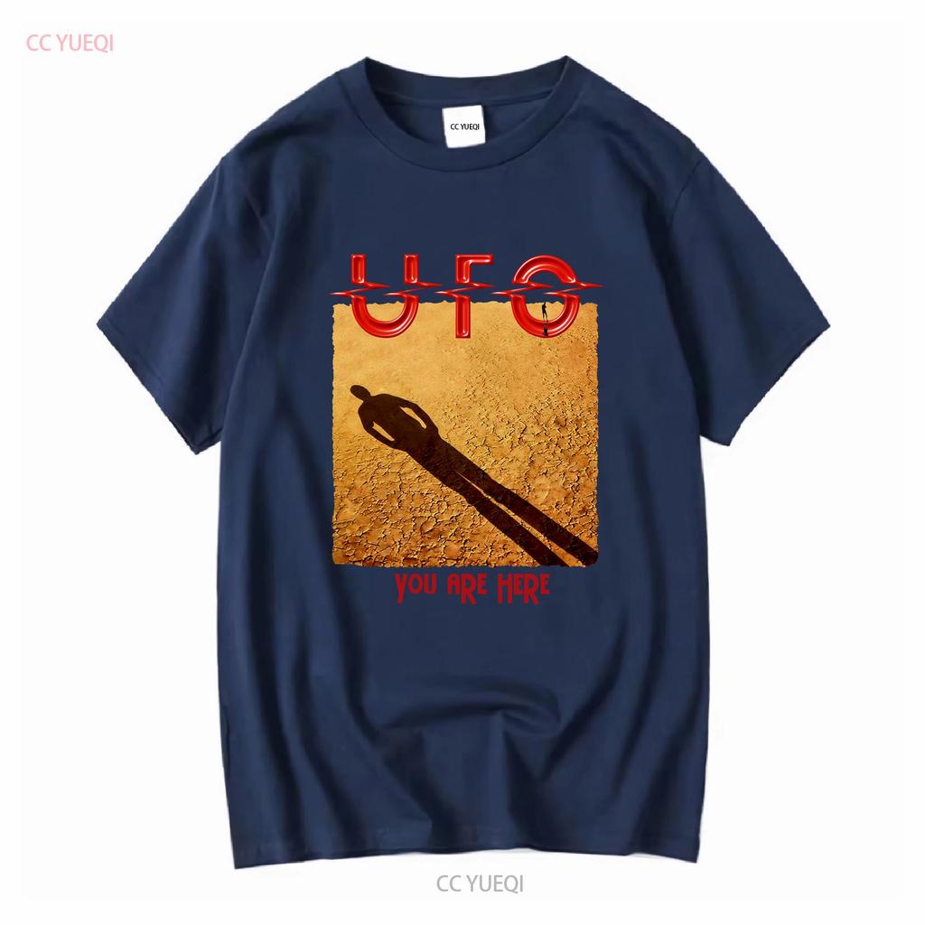 T-shirt UFO Band Album You Are Here Metal Rock Music vintage Lavata Comoda abbigliamento firmato Elasticizzata Moda casual
