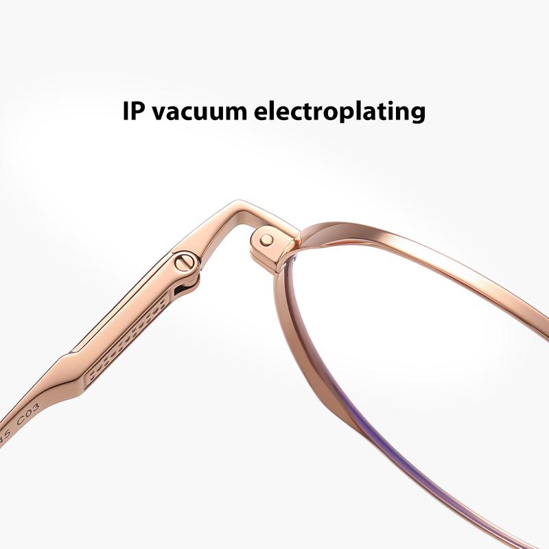 Women Prescription Glasses Frame Light Weight Titanium Flexible Customized Optical Myopia Glasses