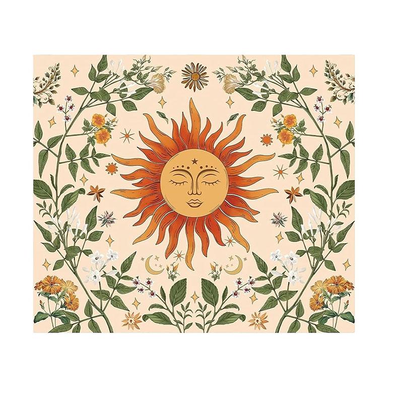 

Sun Tapestry Retro Dreamy Landscape Printed Tapestry Hippie Wall Hanging Cloth Bohemian Mandala Home Decoration Ideal Unique 40CMX60CM