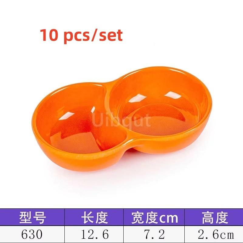 Melamine Hot Pot Sauce Dishes plastic Small Dipping Plates Self seasoning pepper wasabi Soy Sauce Vinegar Dish dressing bottle