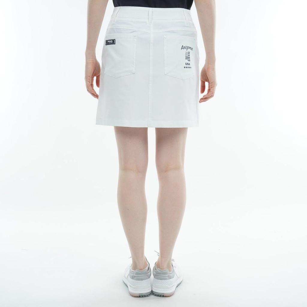 Skirt Golf L [Pin Apparel] Women's (All-Directional Stretch) / / 622-3134304 030_White