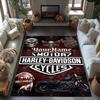 Harley-davidson Motorcycles Personalized Text Area Rug Perfect for Kitchen Dormitory Playrooms Hallway Anti-slip Rug Decorate Offices