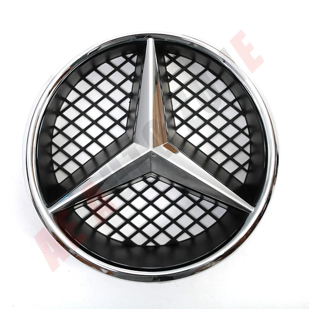 Černá a stříbrná přední mřížka stylu OE Lesklý černý znak hvězdy Pro Mercedes Benz Třída GLK X204 2008-2012 GLK280 GLK300 GLK350