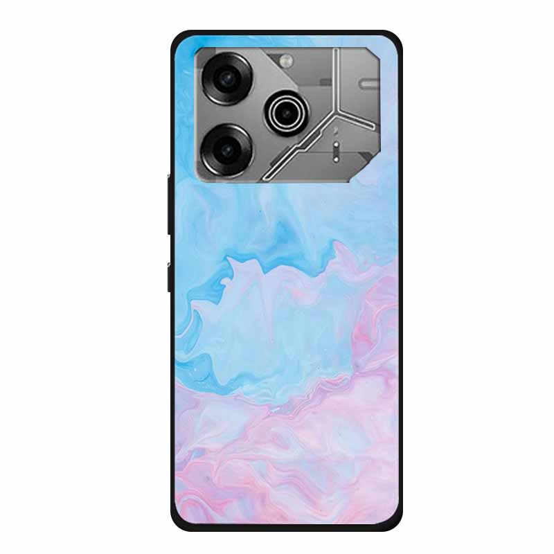 For Tecno Pova 6 Pro Case Marble TPU Silicone Soft Back Cover Phone Cases for Tecno Pova6Pro 5G LI9 Protector Mica Painted Coque
