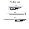 2Pcs Metal Car Fender Logo Sticker Decal for Jeep Renegade Wrangler JK Grand Cherokee Compass Patriot Car Exterior Accessories