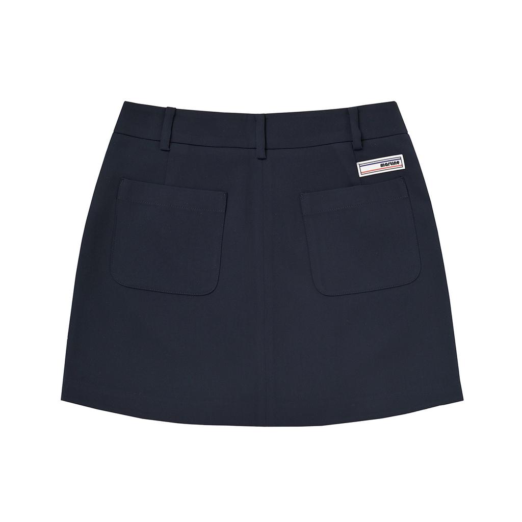 MARTINE GOLF Classic Button Point Culottes_Navy