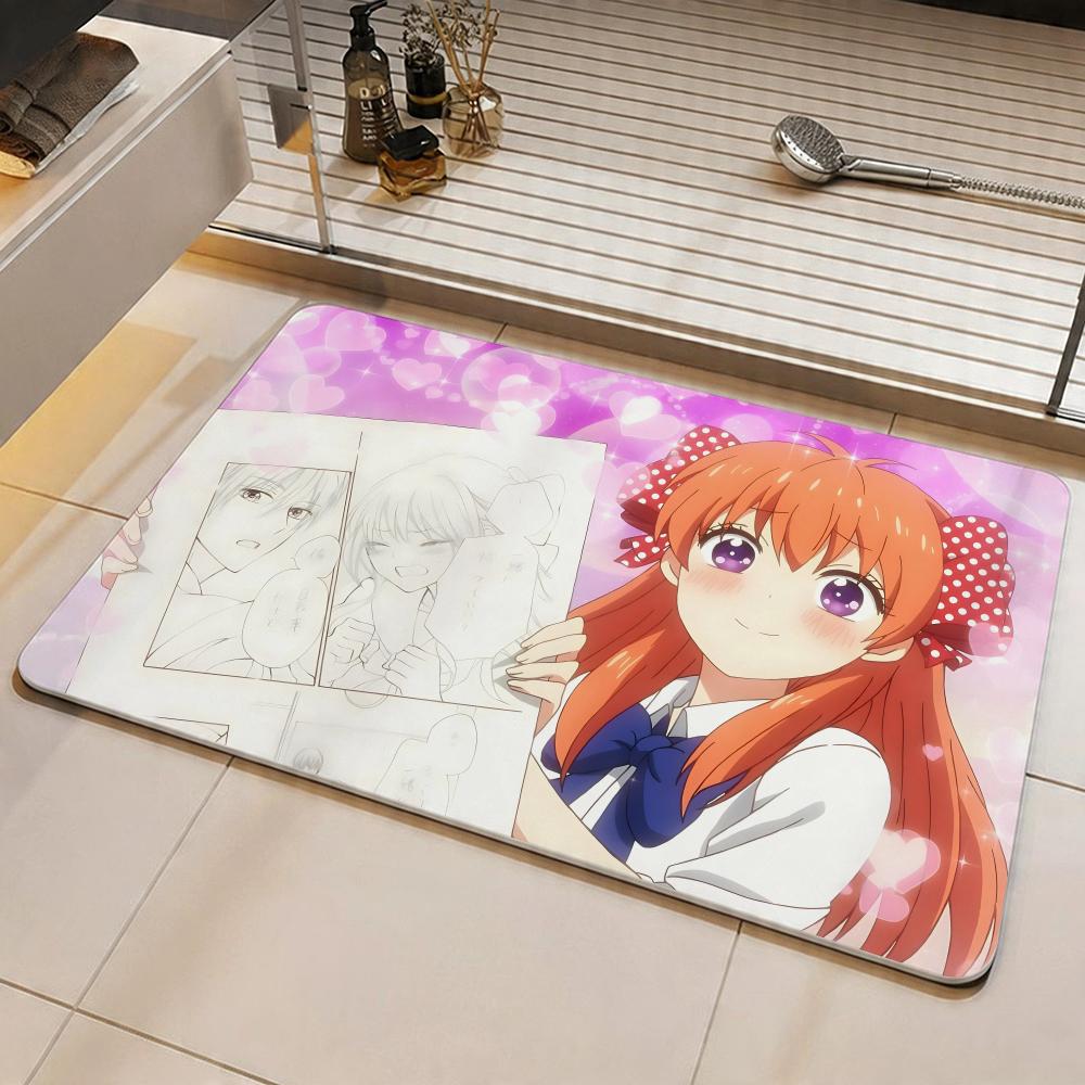 Anime Monthly Girls' Nozaki-kun Floor Mat Eco Diatomite Antibacterial Odor-Resistant Floor Mat & Drain Pad for Kitchen &Bathroom