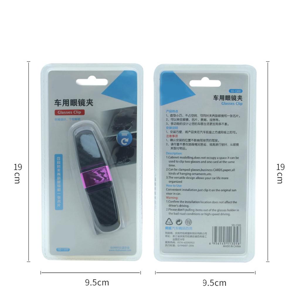 Portable Car Glasses Cases Ticket Card Clamp Car Sun Visor Holder ABS Eyeglasses Auto Accessories