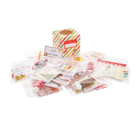 

Подарочная коробка к Рождеству 24 дня Обратный отсчет Маленькие игрушки Настольные фигурки Открытки Рождество