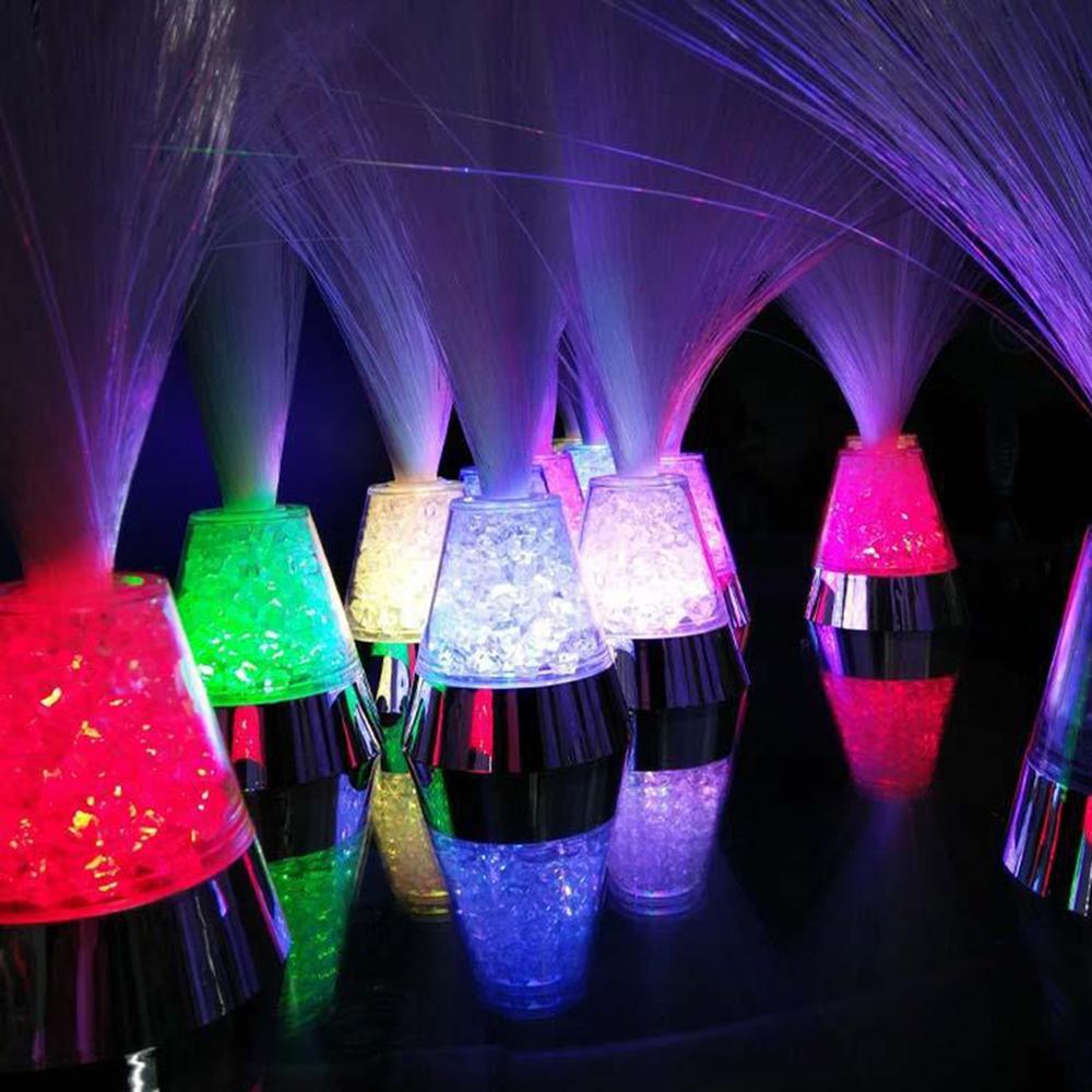 Light Colorful Atmosphere Party Lamp Festival Starry Sky Wedding Led Color Changing Stage Fiber Optic Lamp For Gift Optic Fiber