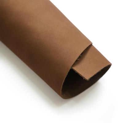 Hojas de cuero nobuk genuino, cuadradas y gruesas, para costura artesanal, nobuk marrón [Soletec], precortadas de 1,5 a 1,7 mm (35,5 x 35,5 cm)