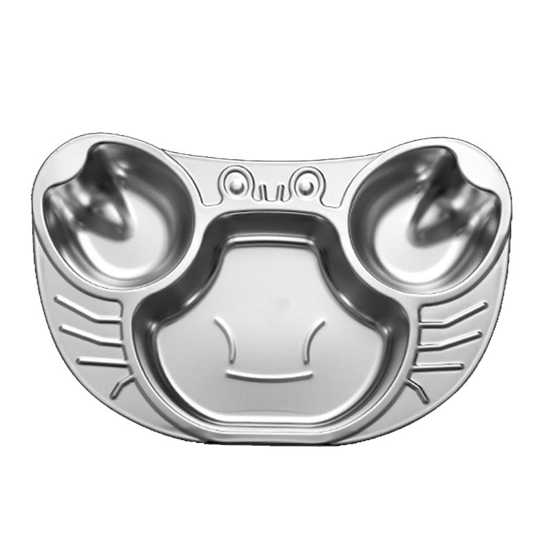 

Детские обеденные тарелки Deepen Cartoon Детские миски для кормления из нержавеющей стали Dropshipping