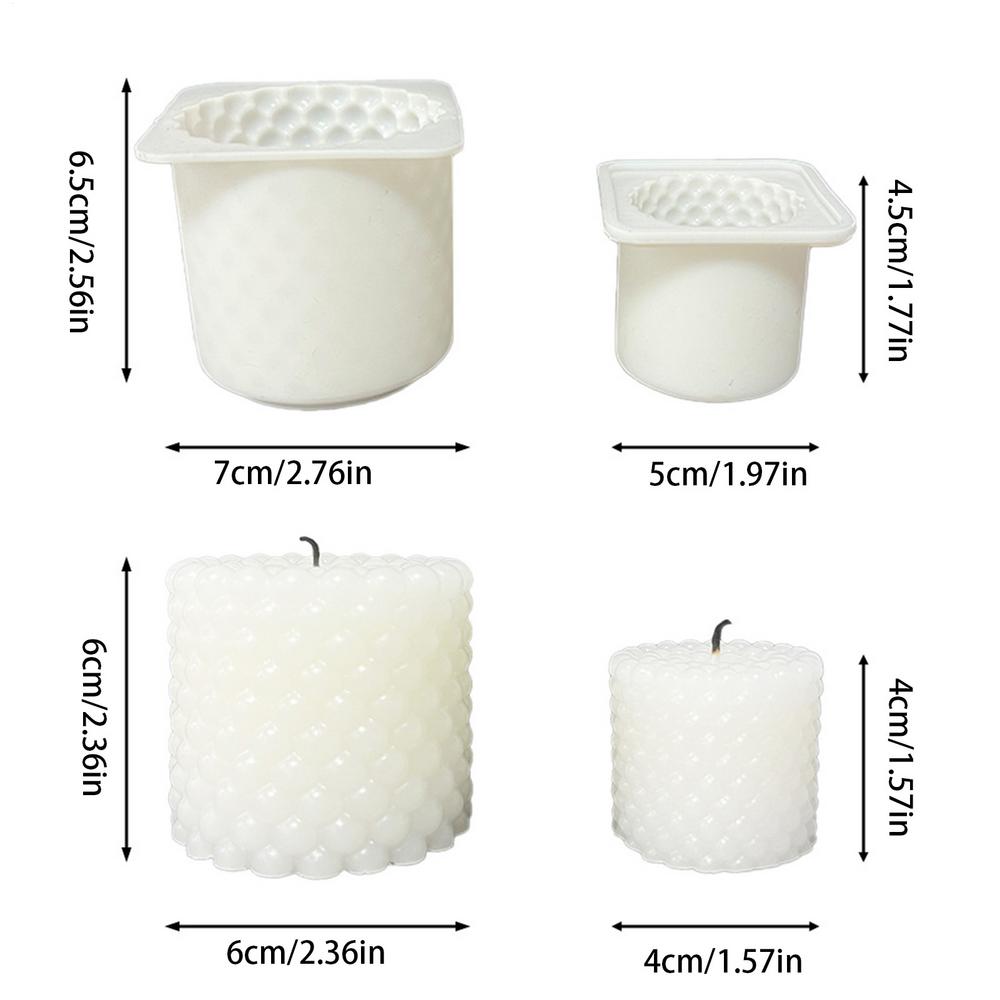 

2 pieces of creative candle molds Reusable Craft Supplies Modern Candle Making Silicone Molds for making scented candles