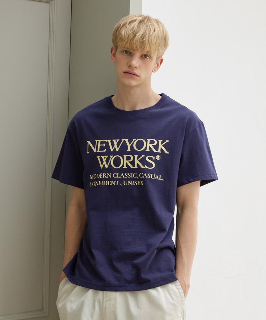 Nyuyogwogseu Unisex Oversized T-Shirt_ Navy