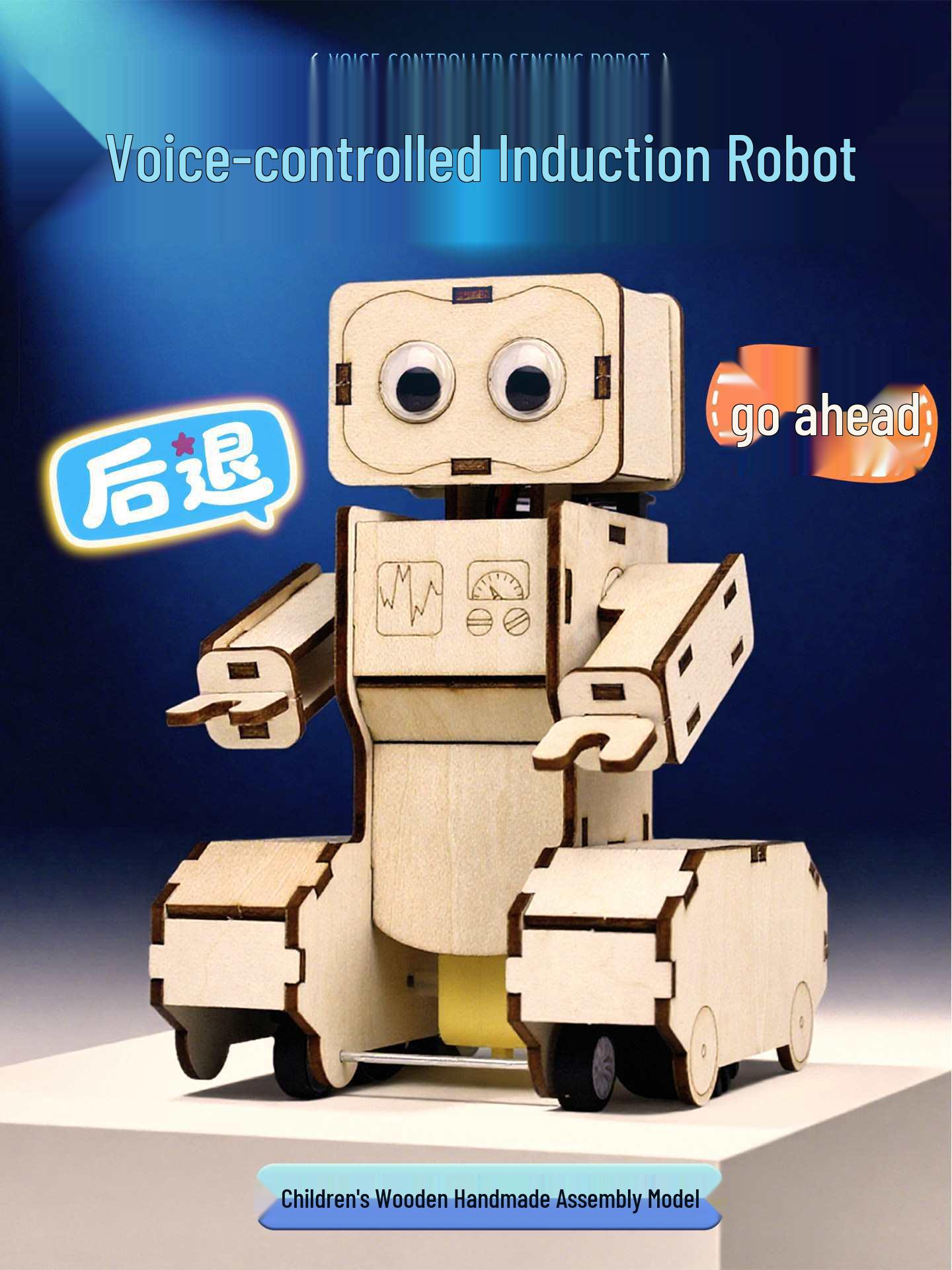 Voice-Controlled Inductive Robot Kit for Science Experiments and Innovative Projects Voice-controlled Robot (50 sets)
