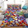3D Printed S-Slime Rancher Bedding Set Game Duvet Cover Double Twin Full Queen King Adult Kids Bedclothes Quilt Cover