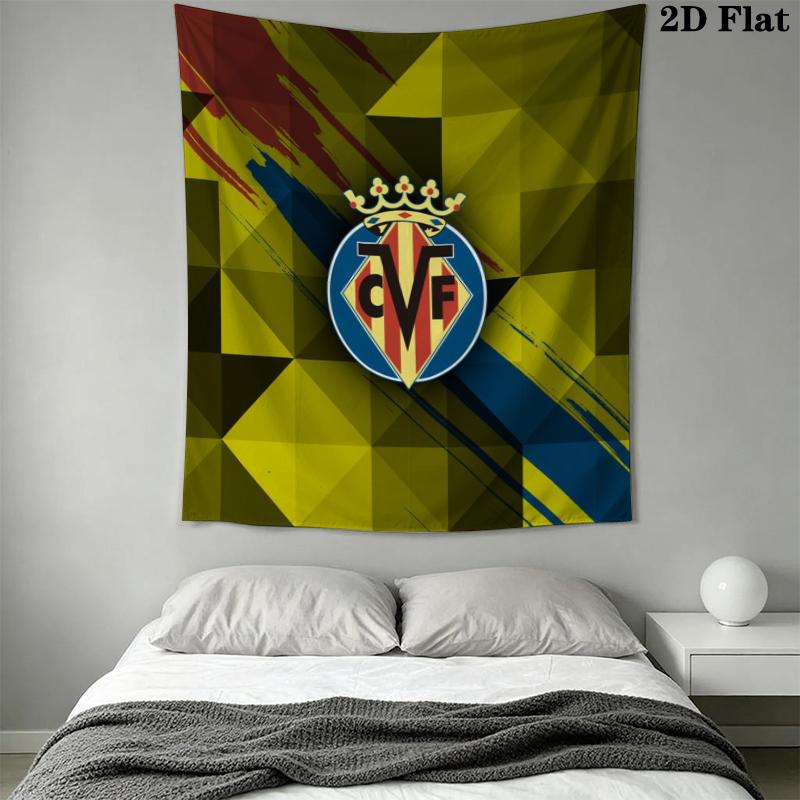 Villarreal Wall Tapestry Aesthetic Wall Hanging Printed Fabric Blanket Decorative Tapestries for Bedroom Living Room Home Decor