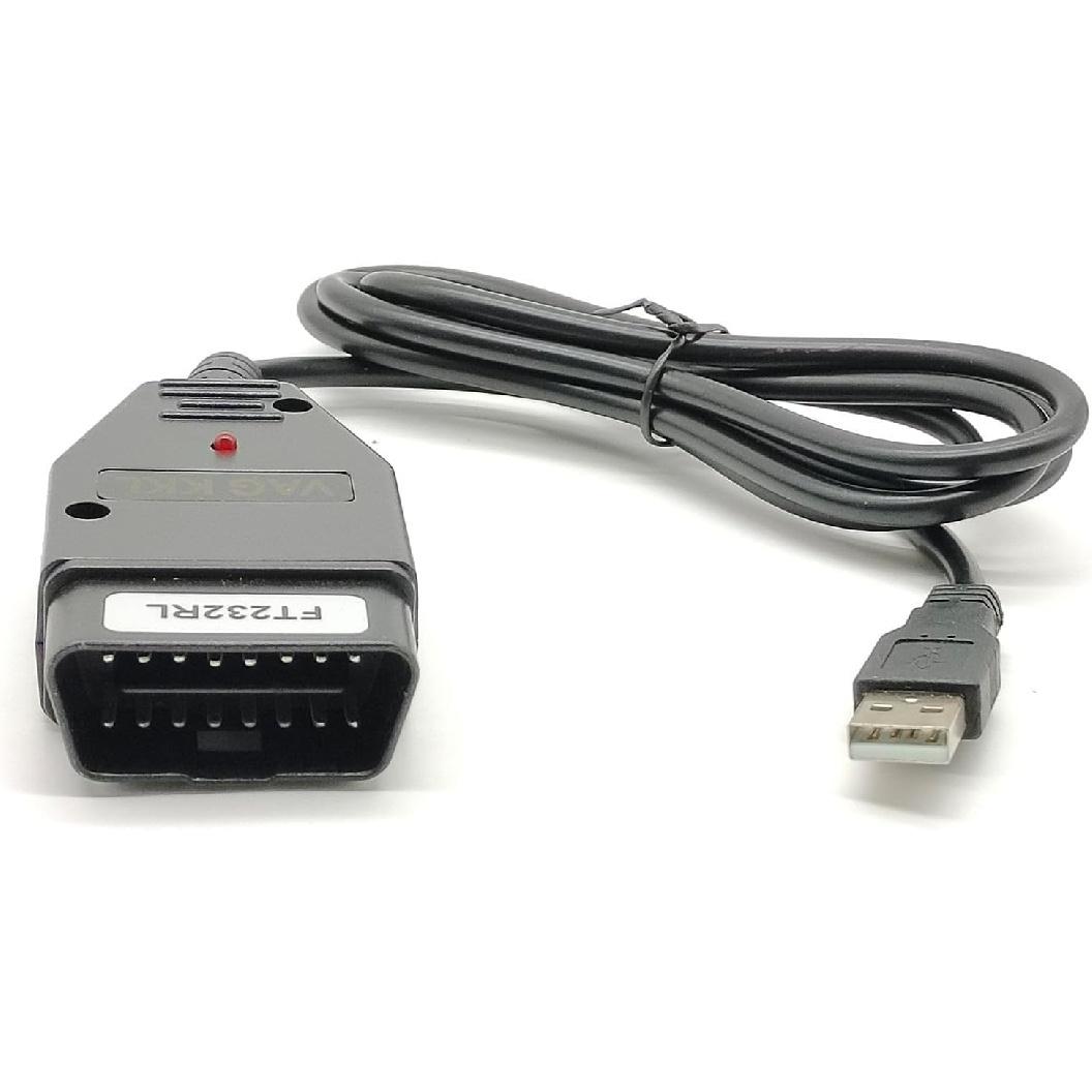 

OBD2 USB Diagnostic Cable with FT232RL Chip for V-AG Vehicles, KKL 409.1 Interface