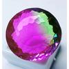 Fabulous Bi-Color Big Tourmaline Natural Round Cut 89-90 Ct Certified Gemstone