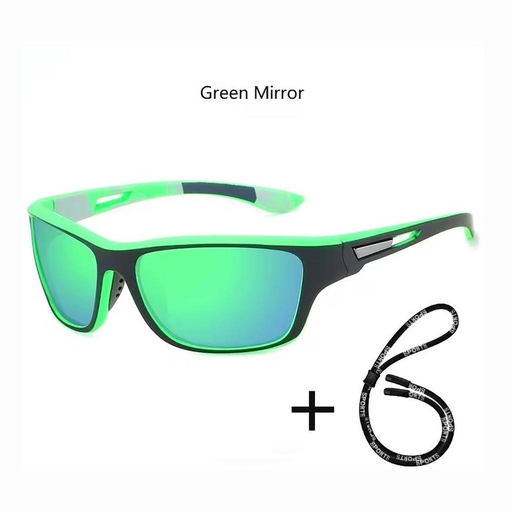 1pc Stylish Sports Sunglasses For Men & Women Outdoor Cycling Driving Fishing Polarized Fashion Glasses Comes With Strap