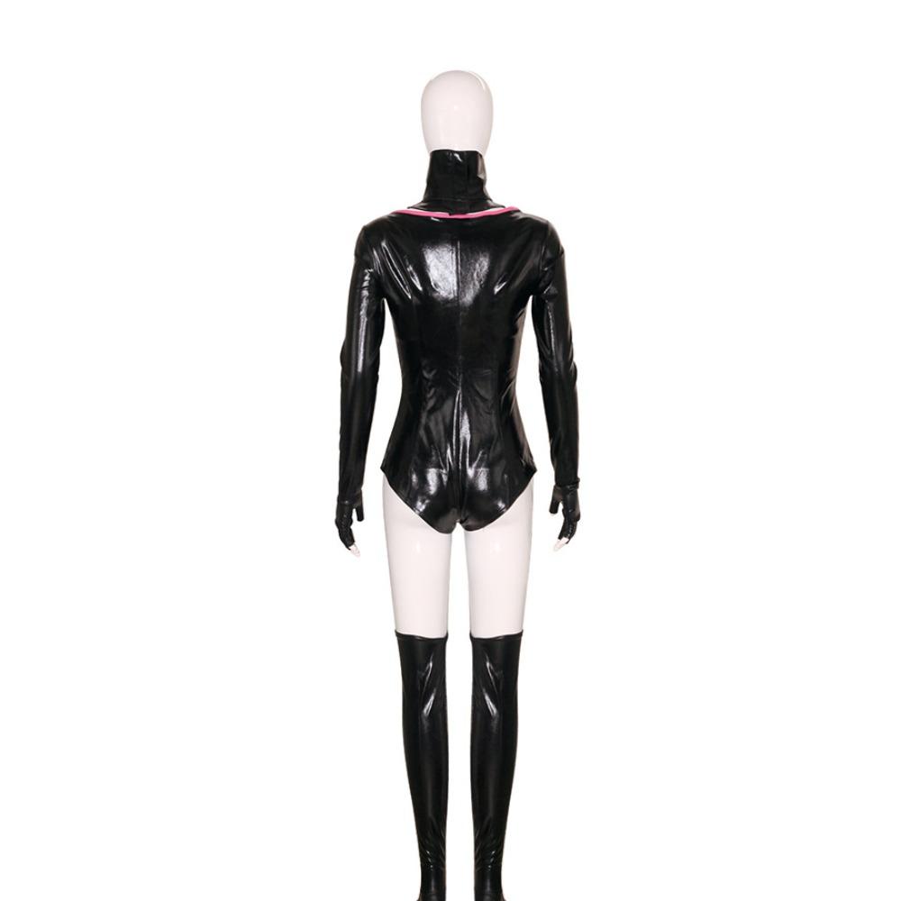 Hazbin Hotel Angel Dust Cosplay Jurk, Anime Karakter Halloween Podium Rolspel Kostuum