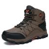New Autumn High Top Sneaker Men Winter Plush Warm Snow Boots Outdoor Anti Slip Wear Resistant Mountaineering Hiking Footwear