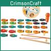 Wooden Fishing Puzzle For Children With Multicolor Design For Developmental Fun