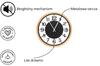 LEJA wall clock 37cm wooden OAK premium