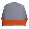 Camping Tent Hut Gray and Orange 420 X 420 X 227 Cm Polyester