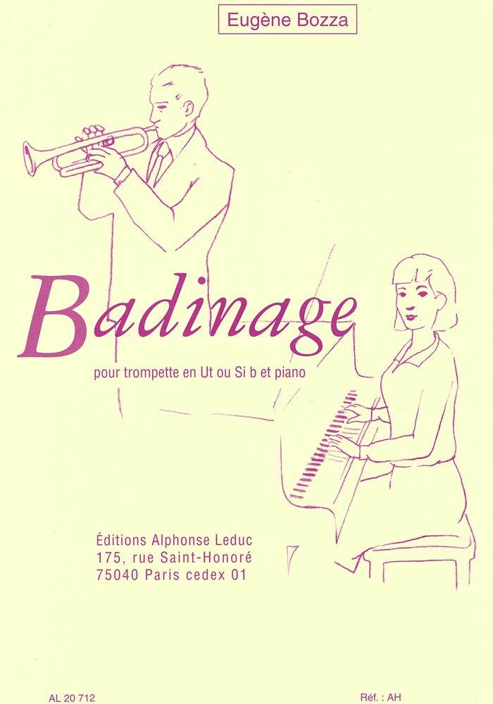 

Боза: Бадинасе (труба, фортепиано) Издательство Leduc