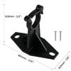 Hinged Clamp Gas Regulator Bracket, Black Nylon Mount with Snap Closure and Screw Base for Recreational Vehicle Cabinet Panel Installation