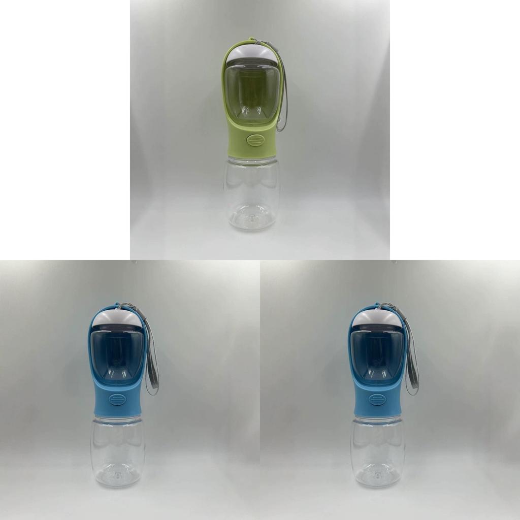 Pet Water Bottle With Feeder For Dogs And Cats Outdoor Travel Portable Plastic