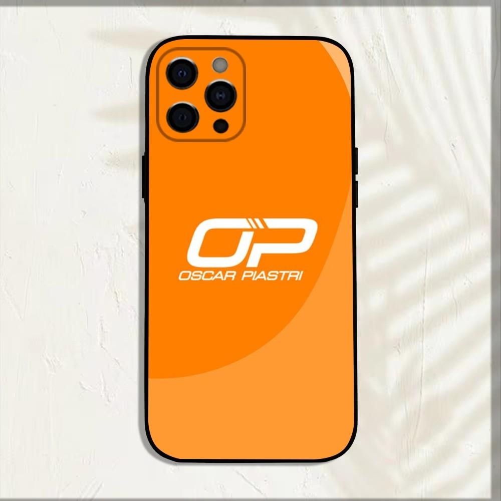 Cover per Telefono F1 Racing 81 Oscar P-Piastri Per iPhone 15,14,13,12,11,Pro,X,XS,Max,XR,Plus,Mini Cover Nera Morbida
