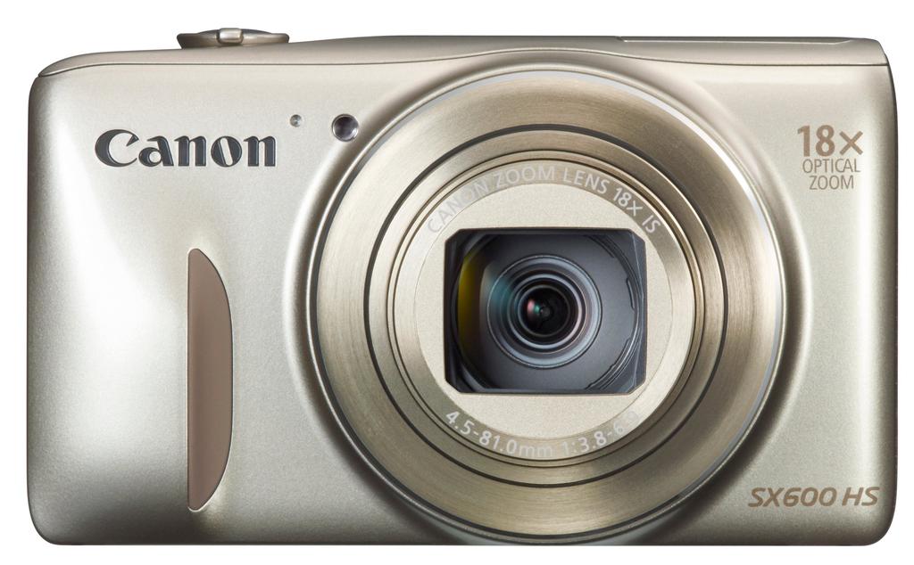 Canon PowerShot SX600 HS Digital 18x Optical Camera, Gold, Zoom, PSSX600HS(GL)